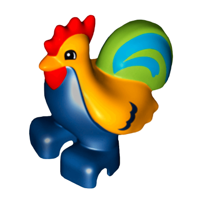 Фігурка Lego Chicken Lime Tail Duplo Animals bb0852pb01 Б/У - Retromagaz