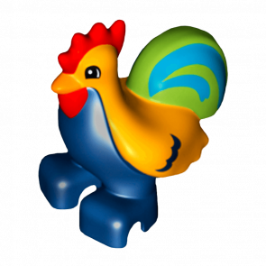 Фігурка Lego Chicken Lime Tail Duplo Animals bb0852pb01 Б/У