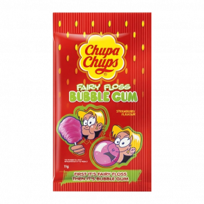 Жувальна Гумка Chupa Chups Солодка Вата Bubblegum Strawberry 11g - Retromagaz