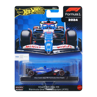 Машинка Premium Hot Wheels Visa Cash App RB Formula One Team (#30) Formula One 1:64 JBM24 Blue - Retromagaz