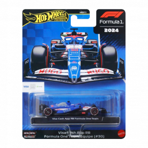 Машинка Premium Hot Wheels Visa Cash App RB Formula One Team (#30) Formula One 1:64 JBM24 Blue - Retromagaz