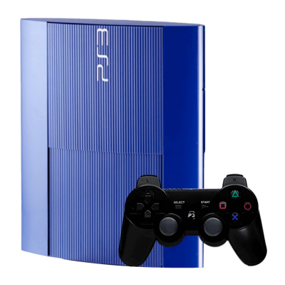 Консоль Sony PlayStation 3 Super Slim 500GB Azurite Blue Б/У - Retromagaz