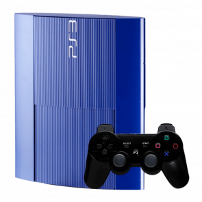 Консоль Sony PlayStation 3 Super Slim 500GB Azurite Blue Б/У Хороший