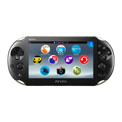 Консоль Sony PlayStation Vita Slim Модифікована 64GB Black + 5 Вбудованих Ігор Б/У Нормальний - Retromagaz