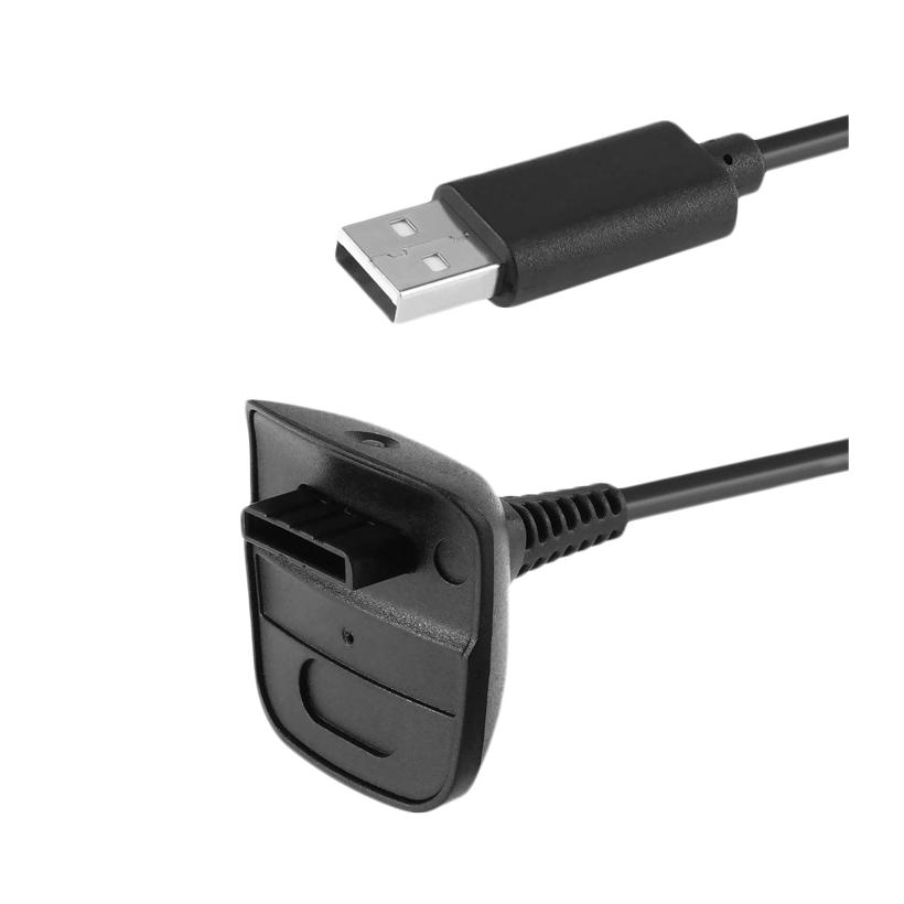 Зарядное Устройство Проводной RMC Xbox 360 USB Black 1.5m Б/У - Retromagaz