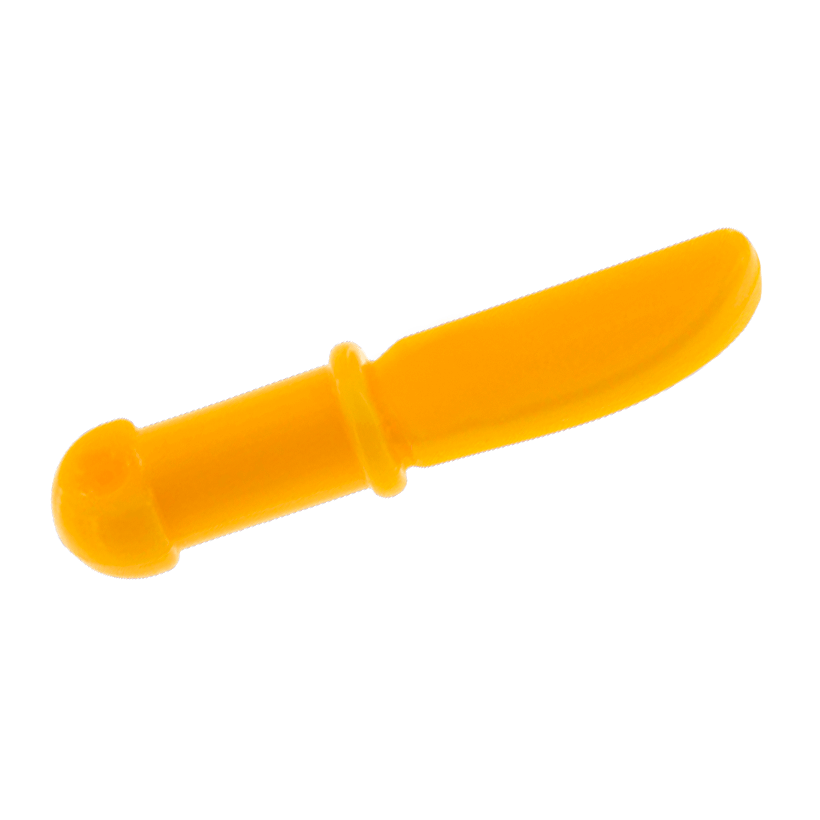 Посуда 4шт Lego Cutlery Knife 93082h 6037810 Bright Light Orange Б/У - Retromagaz