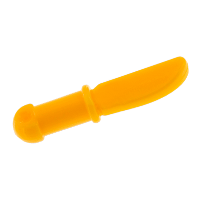 Посуда Lego Cutlery Knife 93082h 6037810 Bright Light Orange 10шт Б/У - Retromagaz