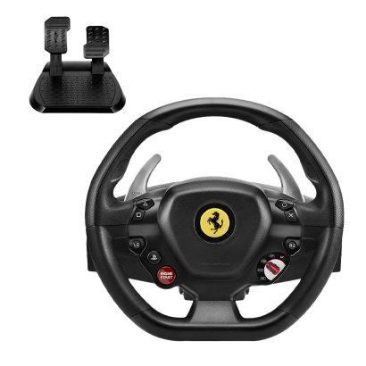 Кермо Дротовий Thrustmaster PlayStation 4 T80 Ferrari 488 GTB Edition Black Новий - Retromagaz