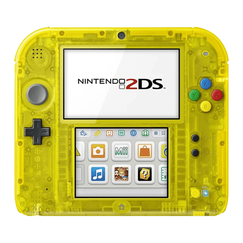 Консоль Nintendo 2DS Pokemon Limited Edition Модифицированная 32GB Trans-Yellow + 10 Встроенных Игр Б/У - Retromagaz