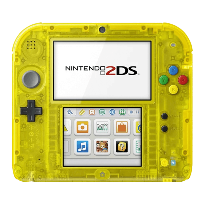 Консоль Nintendo 2DS Pokemon Limited Edition Модифицированная 32GB Trans-Yellow + 10 Встроенных Игр Б/У - Retromagaz