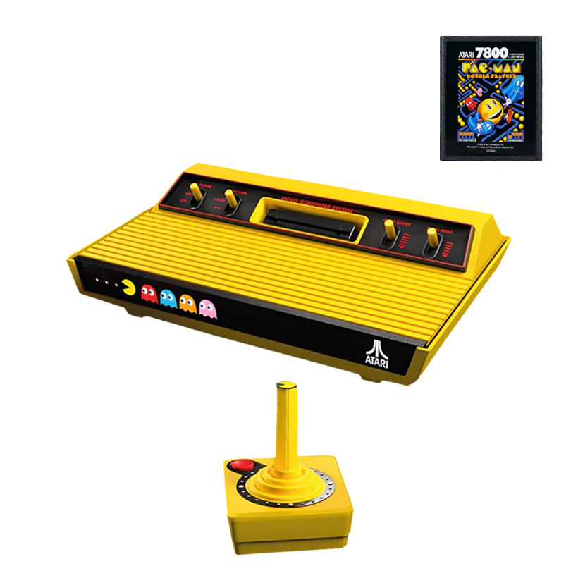 Консоль Atari 2600+ PAC-MAN Edition + Картридж Yellow - Retromagaz