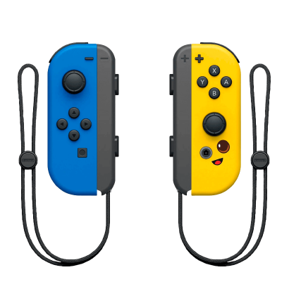Контроллеры Беспроводные Nintendo Switch Joy-Con Blue Yellow Fortnite Special Edition Новое - Retromagaz