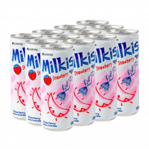 Набір Напій 12шт Lotte Milkis Газований Молочний Полуниця 250ml