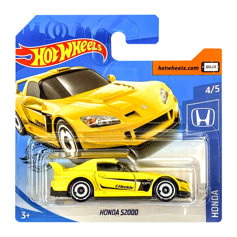 Машинка Базовая Hot Wheels Honda S2000 Honda 1:64 GHC12 Yellow - Retromagaz