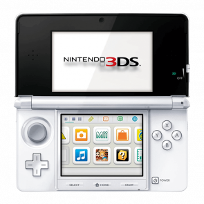 Консоль Nintendo 3DS Модифицированная 32GB Ice White + 10 Встроенных Игр Б/У Отличный - Retromagaz