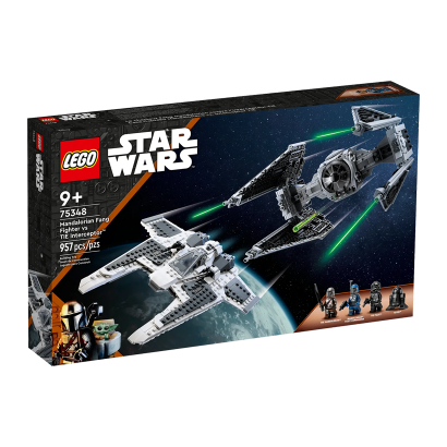 Набор Lego Mandalorian Fang Fighter vs TIE Interceptor Star Wars 75348 Новый - Retromagaz