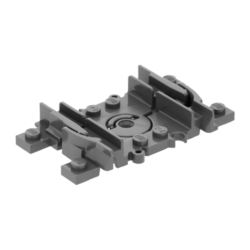 Для Поїзда 4шт Lego Рейки Flexible 88492c00 64022c00 4535745 Dark Bluish Grey Б/У - Retromagaz