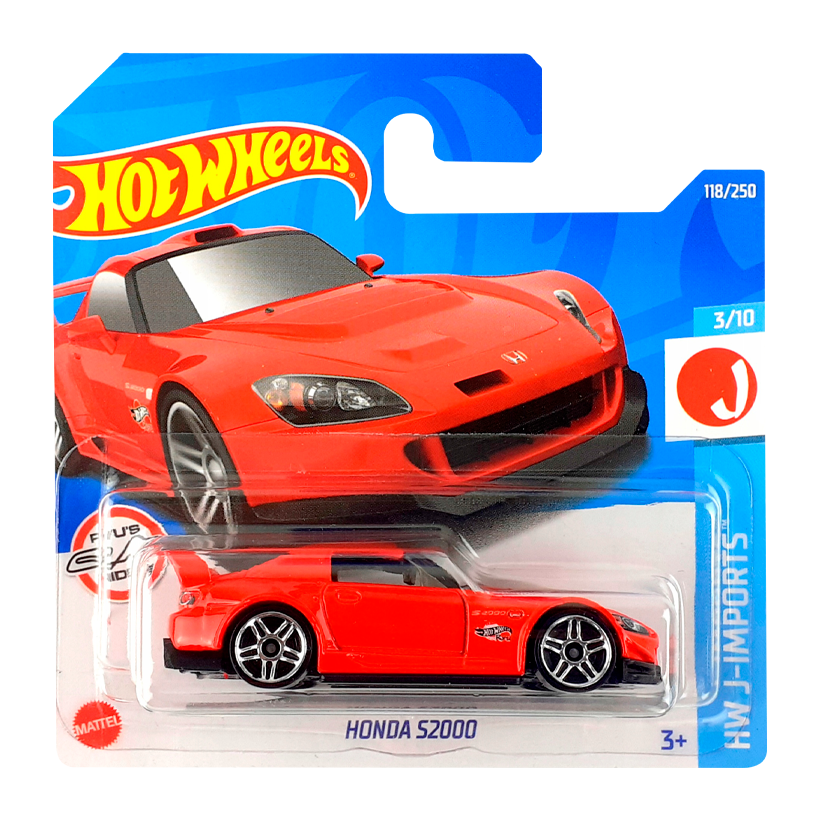 Машинка Базова Hot Wheels Honda S2000 J-Imports 1:64 HCX25 Red - Retromagaz