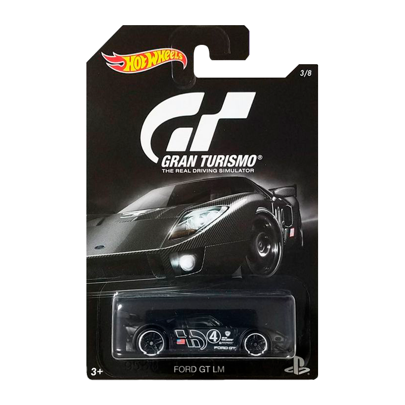 Тематическая Машинка Hot Wheels Ford GT LM Gran Turismo 1:64 DJL15 Black - Retromagaz