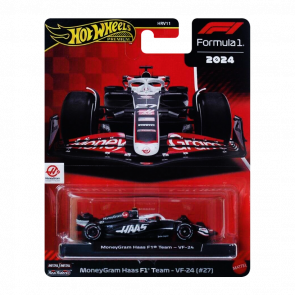 Машинка Premium Hot Wheels MoneyGram Haas F1 Team - VF-24 (#27) Formula One Collection 1:64 JBM10 Black Машинка Premium Hot Wheels MoneyGram Haas F1 Team - VF-24 (#27) Formula One Collection 1:64 JBM10 Black - Retromagaz