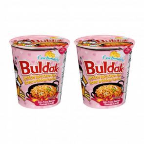 Набір Локшина 2шт Samyang Buldak Carbonara (Курка в Соусі Карбонара) у Стаканчику Гостра 70g