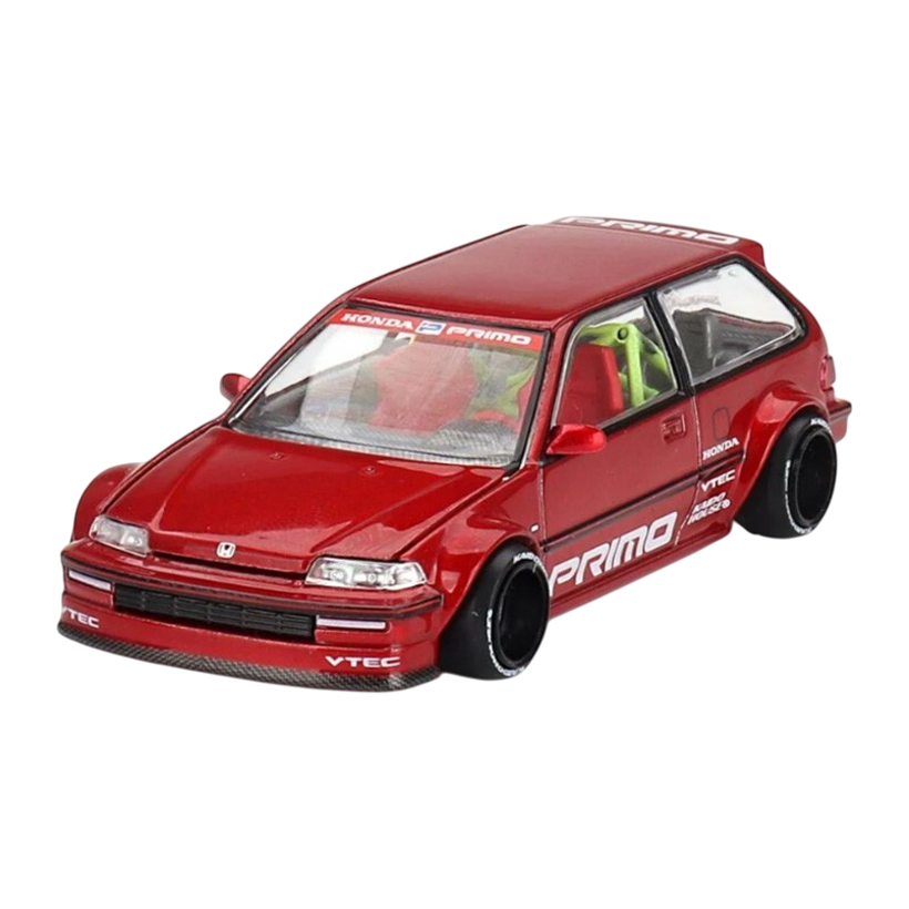Машинка Premium Kaido House x MiNI GT Honda Civic (EF) Kaido Works V2 1:64 KHMG156 Red - Retromagaz