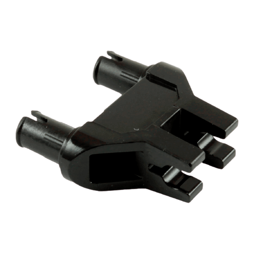 Technic 10шт Lego Пин Double Triangle with 2 Clips 1 x 3 19159 65572 6124733 6322258 Black Б/У - Retromagaz