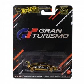 Машинка Premium Hot Wheels Lamborghini Huracán LP 620-2 Super Trofeo Pop Culture 1:64 JBL75 Gold - Retromagaz