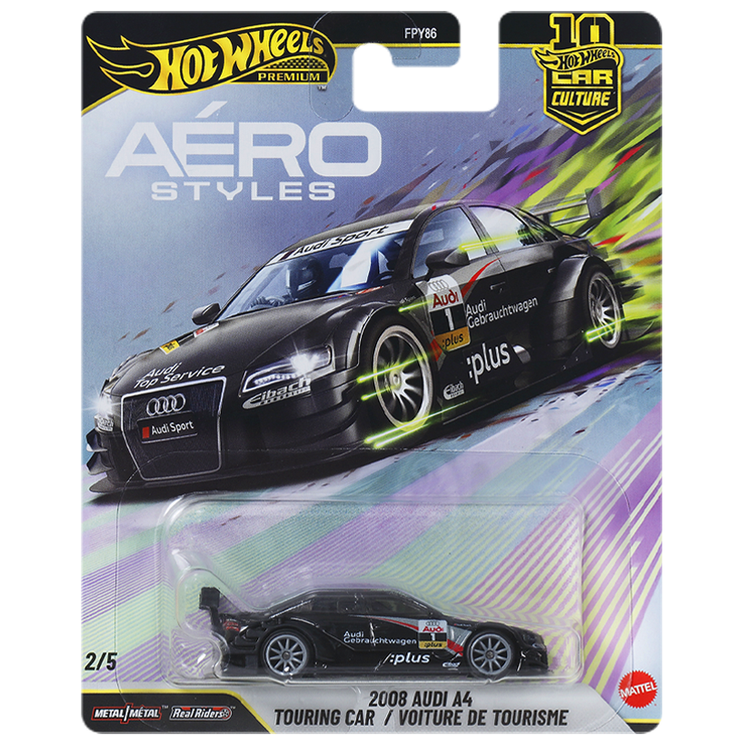 Машинка Premium Hot Wheels 2008 Audi A4 Touring Car Aerostyles 1:64 JKF04 Black - Retromagaz