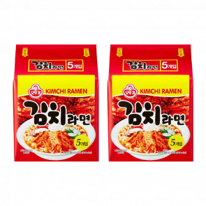 Набір Локшина 10шт Ottogi Kimchi Рамьон Гостра 120g - Retromagaz