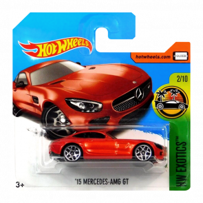 Машинка Базовая Hot Wheels '15 Mercedes-AMG GT Exotics 1:64 DVC48 Orange - Retromagaz