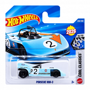 Машинка Базова Hot Wheels Porsche 908-3 Classics 1:64 JJH78 Aqua - Retromagaz