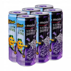 Набір Напій 6шт Живчик х Monobank 2.0. Яблуко Лаванда 330ml