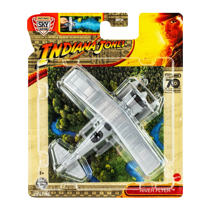 Тематическая Машинка Matchbox River Flyer Indiana Jones Sky Busters 1:64 HHT34/HVM41 Grey - Retromagaz