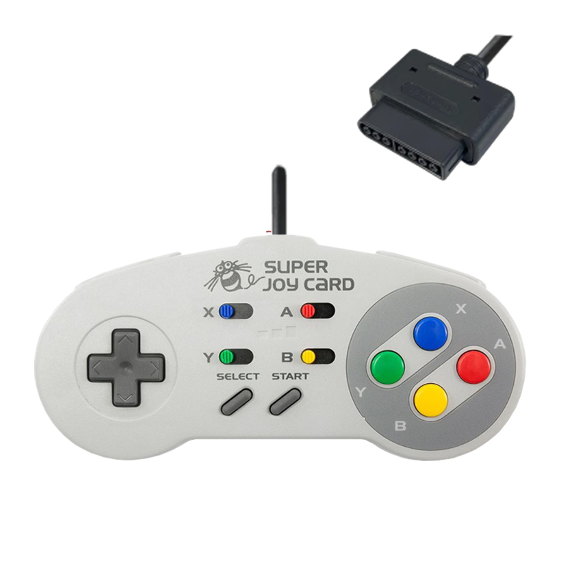 Геймпад Проводной Hudson Soft SNES HC-691 FAT Super Joy Card Turbo Pad Grey 2.2m Б/У - Retromagaz