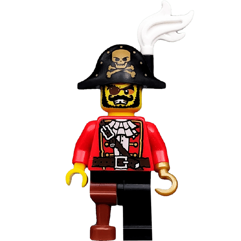 Фигурка Lego Series 8 Pirate Captain Collectible Minifigures col08-15 col127 Б/У - Retromagaz