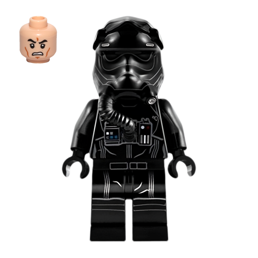 Фігурка Lego Імперія TIE Pilot Three White Lines on Helmet Star Wars sw0902 Б/У - Retromagaz