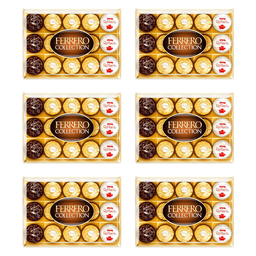 Набор Конфеты 6шт Ferrero Rocher Collection 172g - Retromagaz