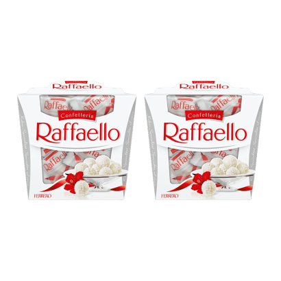 Набір Цукерки 2шт Ferrero Rocher Raffaello 150g - Retromagaz