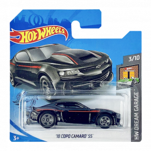 Машинка Базова Hot Wheels '18 COPO Camaro SS Dream Garage 1:64 GHF73 Black