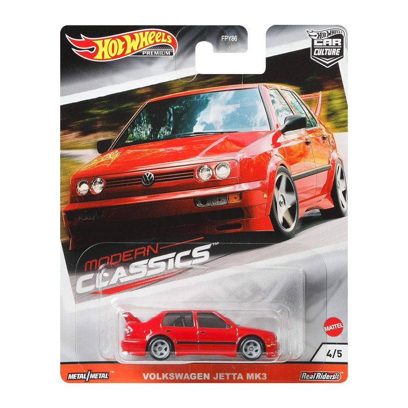 Машинка Premium Hot Wheels Volkswagen Jetta MK3 Modern Classics 1:64 GJP98 Red - Retromagaz
