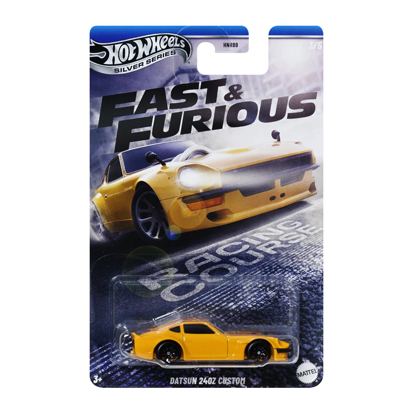 Тематична Машинка Hot Wheels Datsun 240Z Custom Fast & Furious 1:64 JBY41 Yellow - Retromagaz