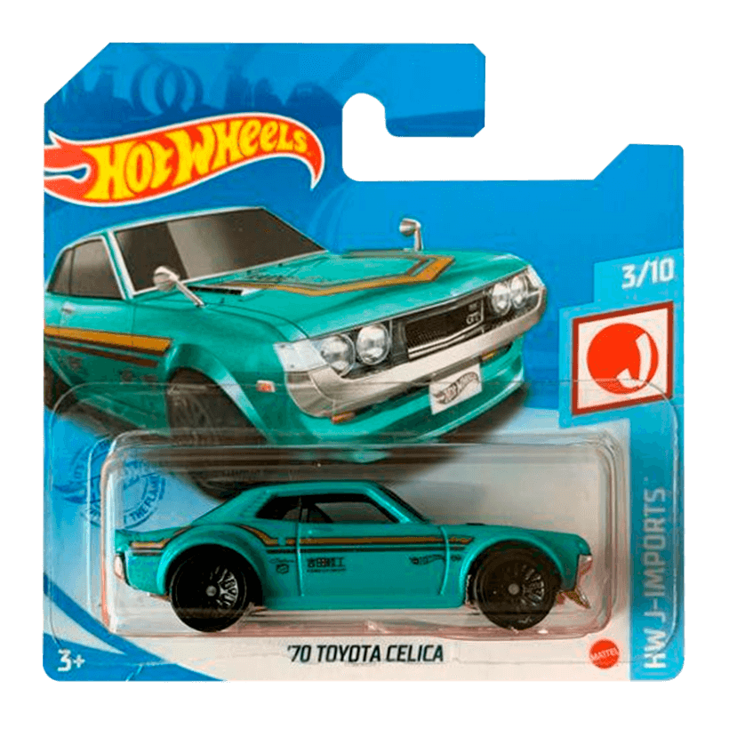 Машинка Базовая Hot Wheels '70 Toyota Celica J-Imports 1:64 GTC09 Turquoise - Retromagaz