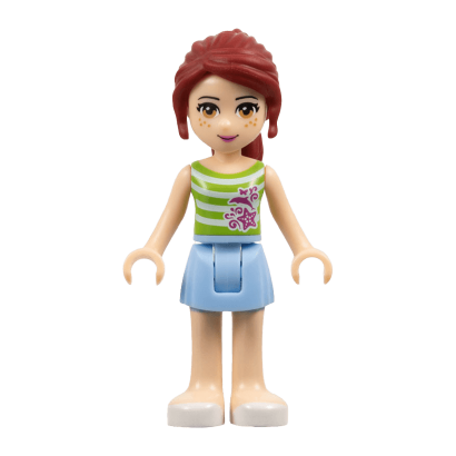 Фигурка Lego Girl Mia Bright Light Blue Skirt Friends frnd045 Б/У - Retromagaz