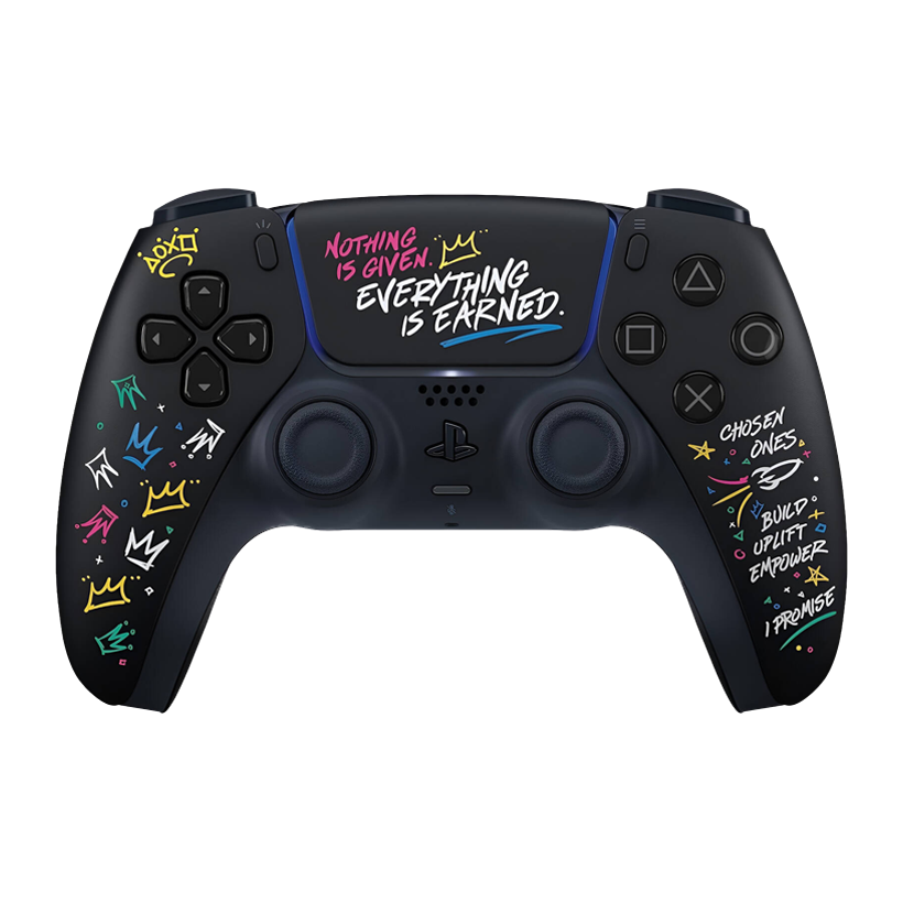 Геймпад Бездротовий Sony PlayStation 5 DualSense LeBron James Limited Edition Midnight Black Б/У - Retromagaz