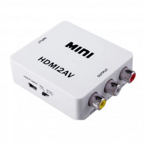 Адаптер RMC 3RCA - HDMI + Mini-USB White - Retromagaz