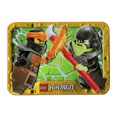 Конструктор Lego Фігурка Cole vs. Bone Knight Metal Box Ninjago 112326 njo0793 njo0720 Новий - Retromagaz
