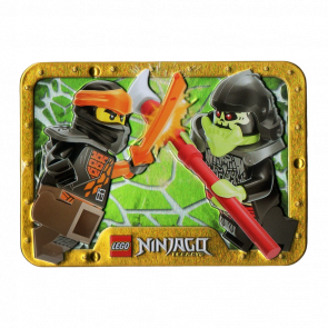 Конструктор Lego Фігурка Cole vs. Bone Knight Metal Box Ninjago 112326 njo0793 njo0720 Новий - Retromagaz