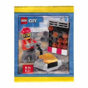 Конструктор Lego Builder with Plate Compactor and Flashing Arrow Sign City 952510 cty1936 Новый - Retromagaz