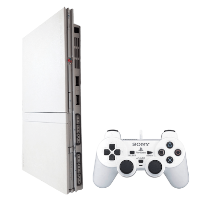 Консоль Sony PlayStation 2 Slim Limited Edition Модифицированная SCPH-9xxx White Б/У Хороший - Retromagaz